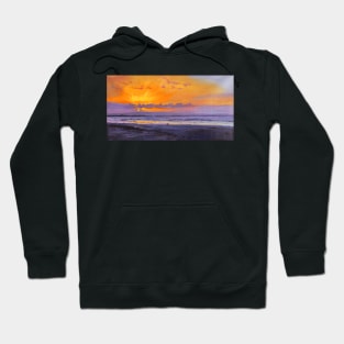 Sunset On Enniscrone Beach, Co. Sligo Hoodie